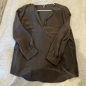 Joie grey silk top